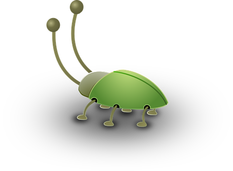 Abstract Green Insect Illustration PNG image