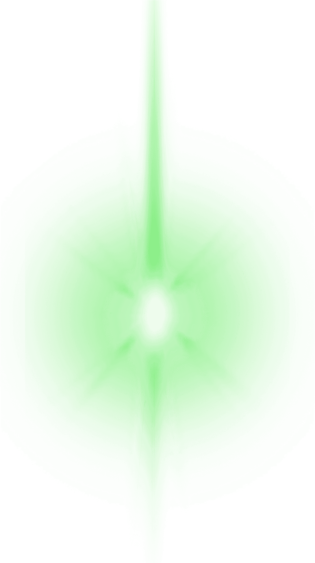 Abstract Green Light Emission PNG image