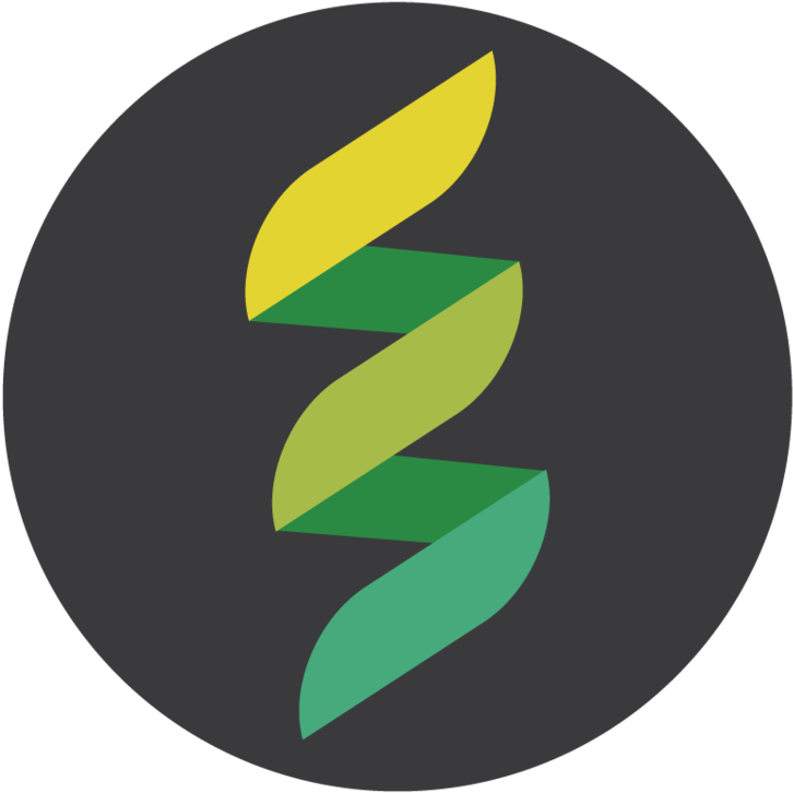 Abstract Green Yellow Swirl Logo PNG image