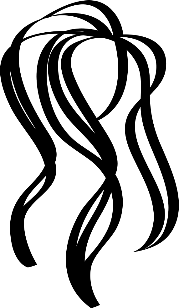 Abstract Hair Strands Graphic PNG image
