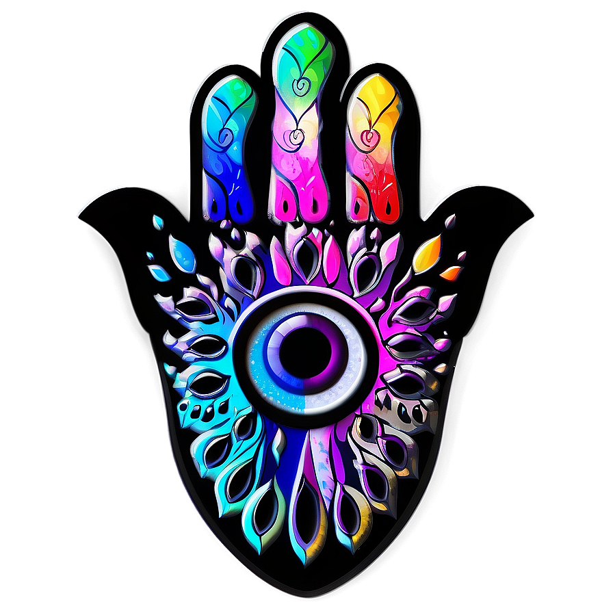 Abstract Hamsa Png 06252024 PNG image