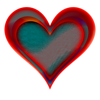 Abstract Heart Art PNG image