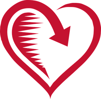 Abstract Heart Art PNG image