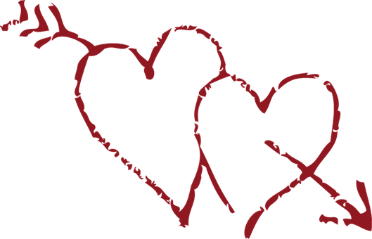 Abstract Heart Artwork PNG image