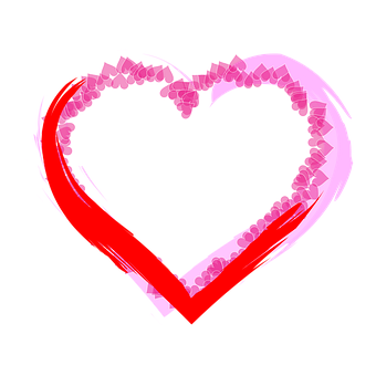 Abstract Heart Design PNG image