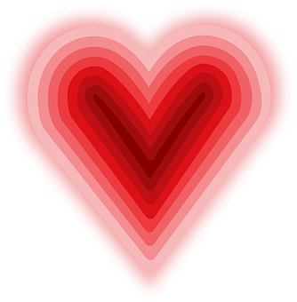 Abstract Heart Layers PNG image