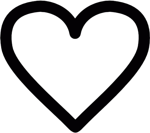 Abstract Heart Outline PNG image