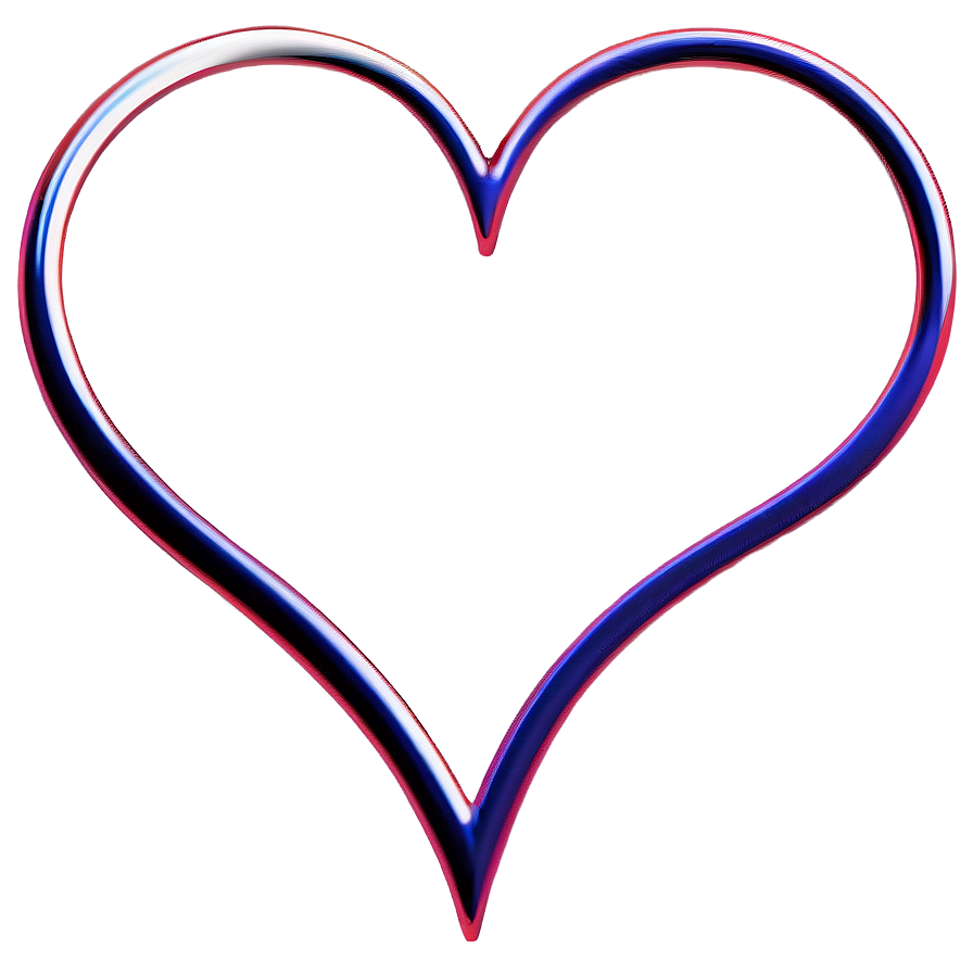 Abstract Heart Outline Png 05252024 PNG image