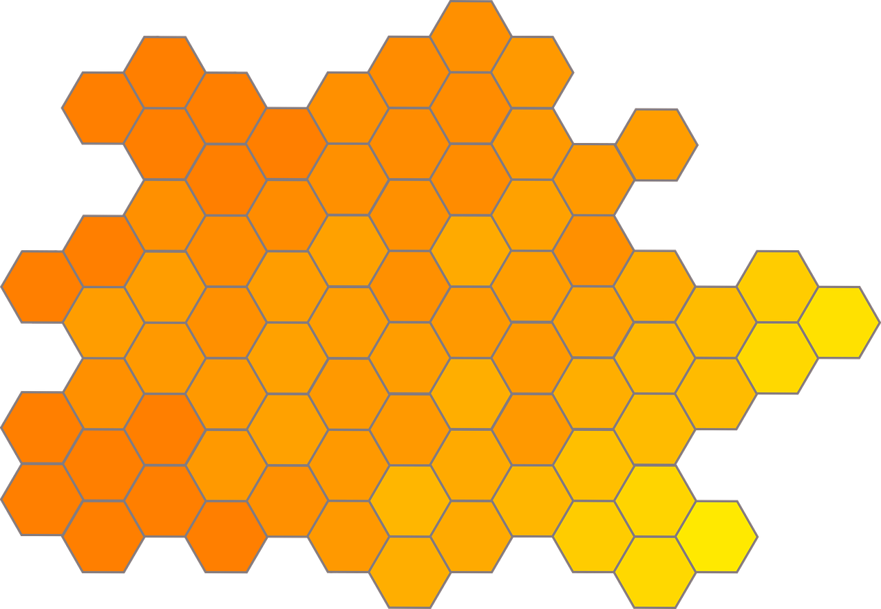 Abstract Hexagon Pattern PNG image