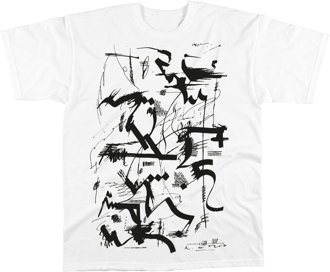 Abstract Ink Art T Shirt Design PNG image