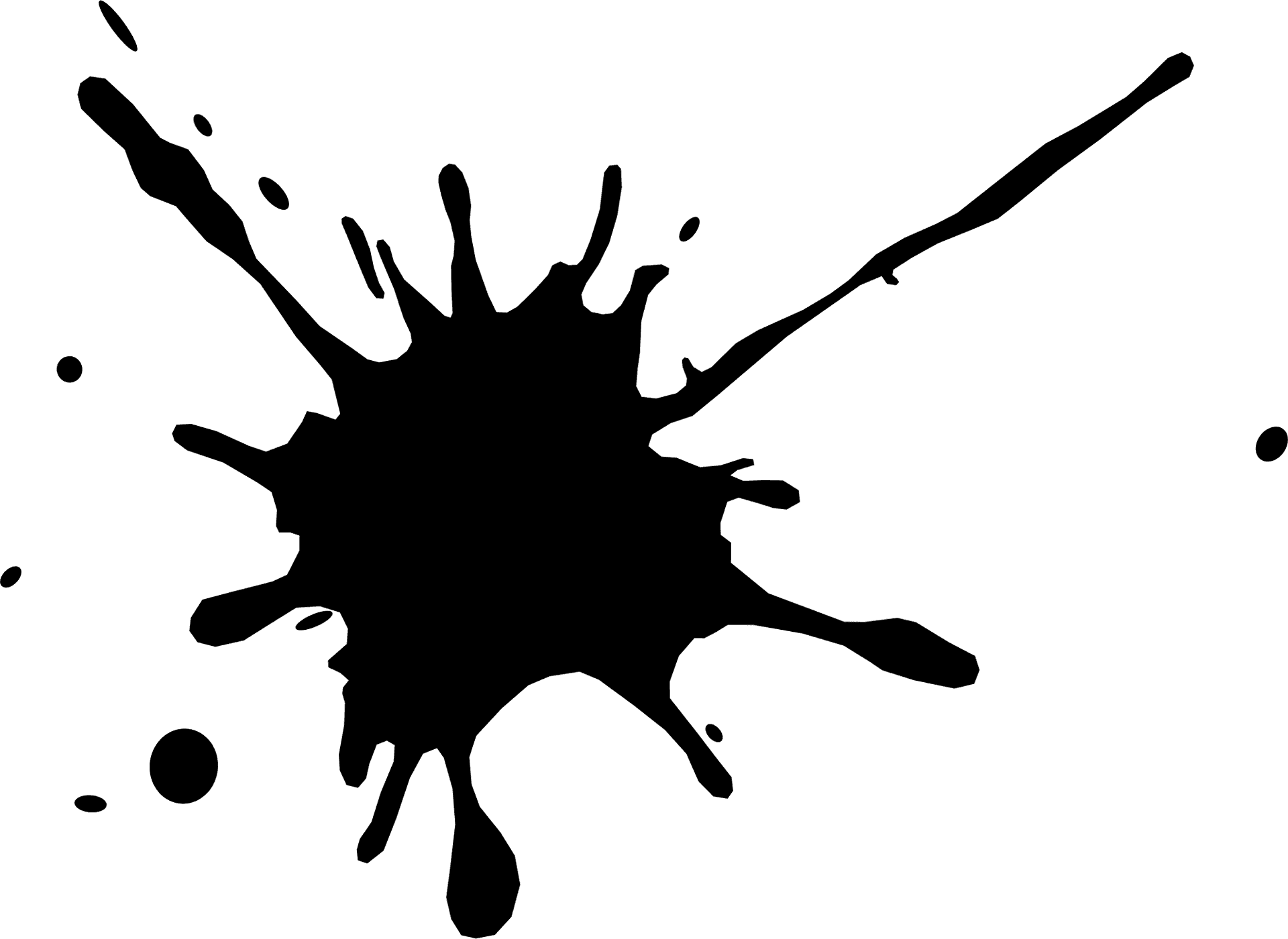 Abstract Ink Splash Vector PNG image