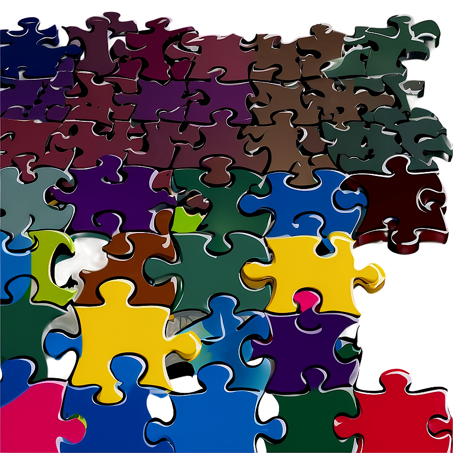 Abstract Jigsaw Design Png 06112024 PNG image