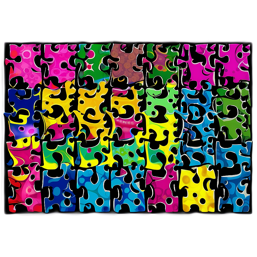 Abstract Jigsaw Design Png 54 PNG image