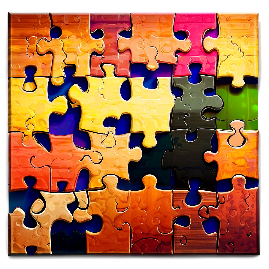 Abstract Jigsaw Design Png 57 PNG image