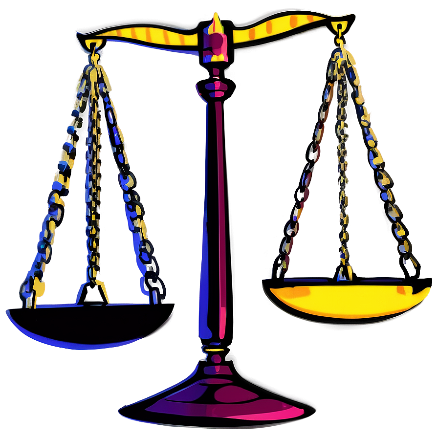 Abstract Justice Scale Png 06132024 PNG image