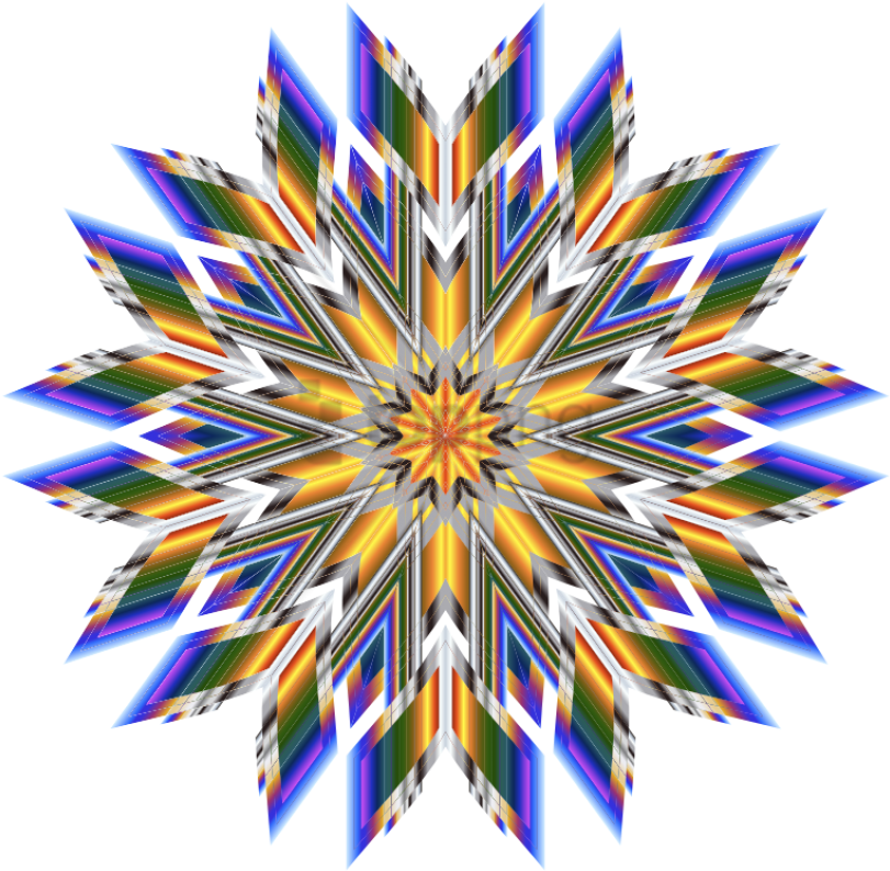 Abstract Kaleidoscopic Art PNG image