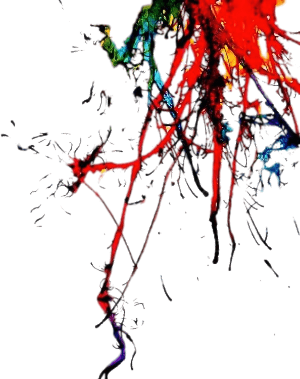 Abstract Ketchup Splatter Art PNG image