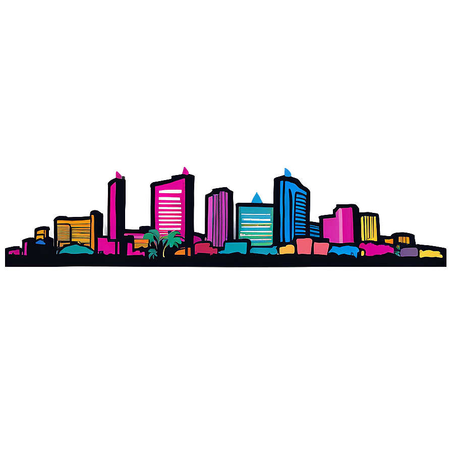 Abstract Las Vegas Skyline Png Cke PNG image