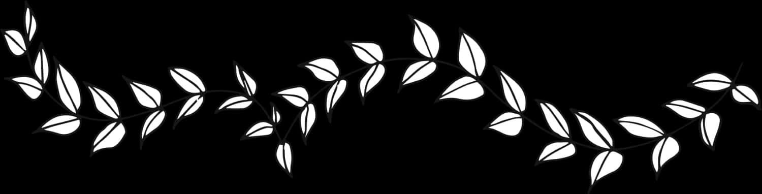 Abstract Leaf Pattern Banner PNG image