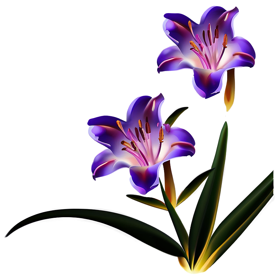 Abstract Lilies Art Png Vny PNG image