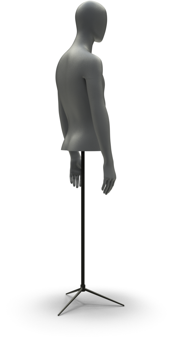 Abstract Mannequin Torso Stand PNG image