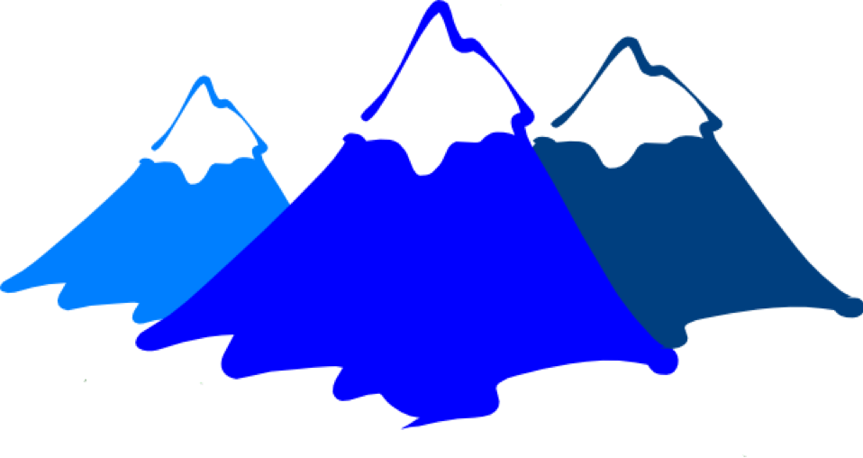 Abstract Mountain Range Silhouette PNG image