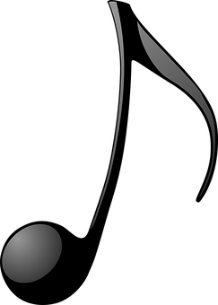 Abstract Musical Note Graphic PNG image