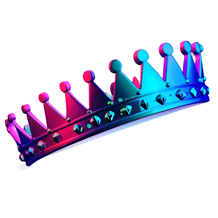 Abstract Neon Crown Png 06272024 PNG image