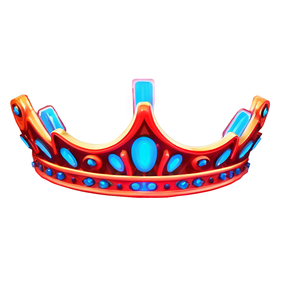 Abstract Neon Crown Png 06272024 PNG image