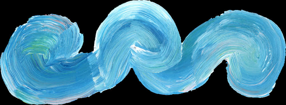 Abstract Ocean Waves Artwork PNG image