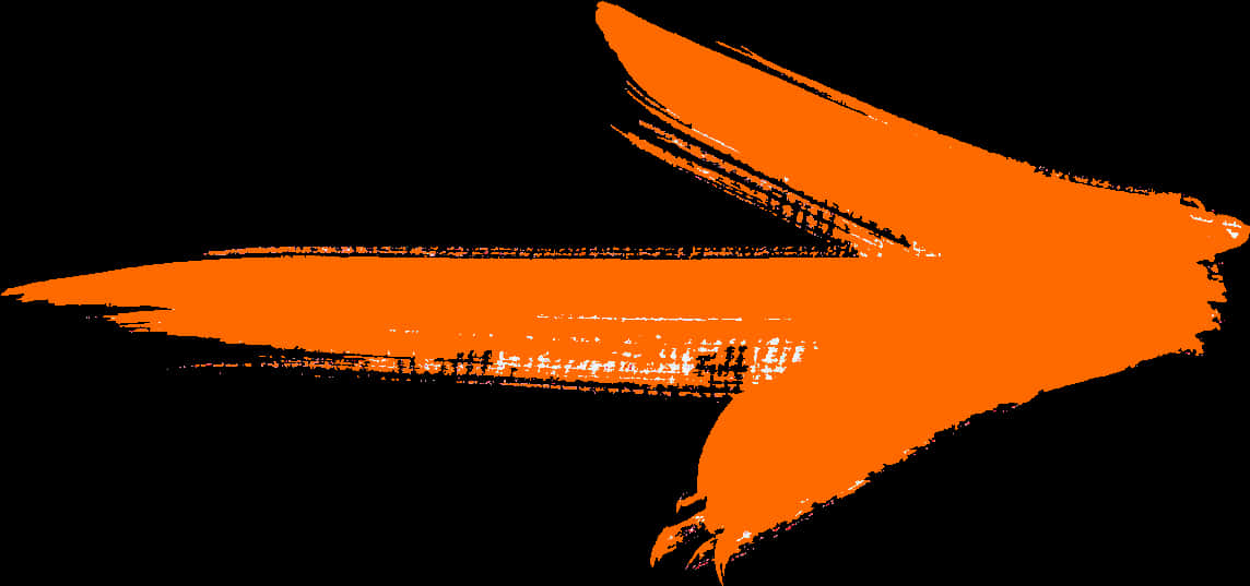 Abstract Orange Arrow Graphic PNG image