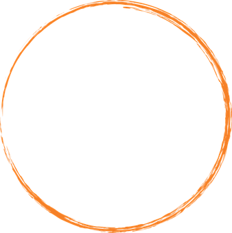 Abstract Orange Circle Black Background PNG image
