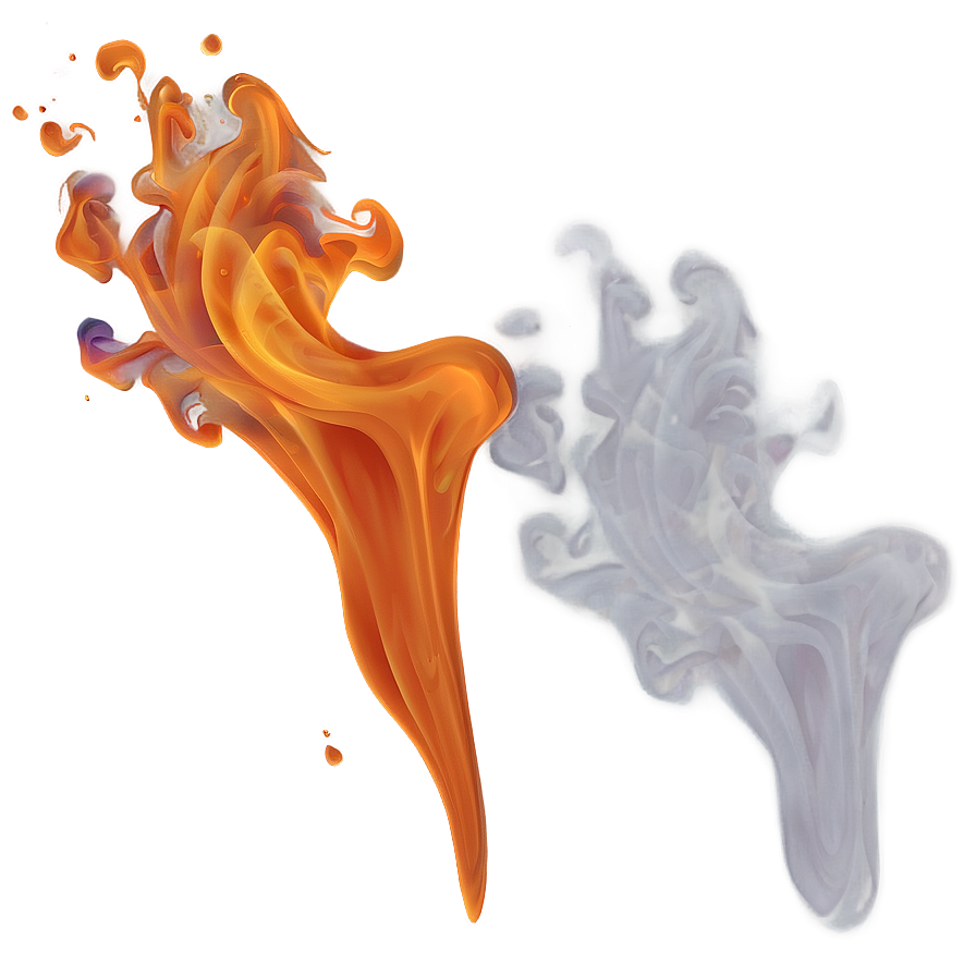 Abstract Orange Smoke Illustration Png Yqj PNG image