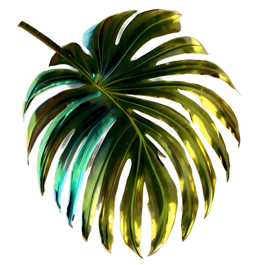 Abstract Palm Leaves Png Oip PNG image