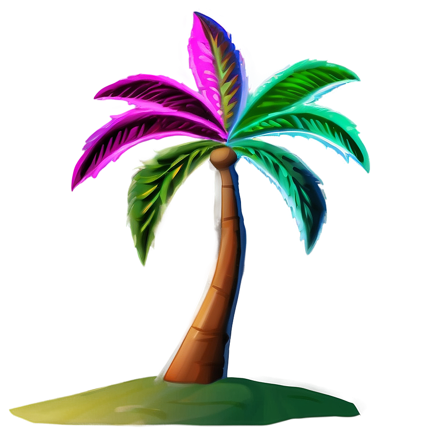 Abstract Palm Tree Png 04292024 PNG image
