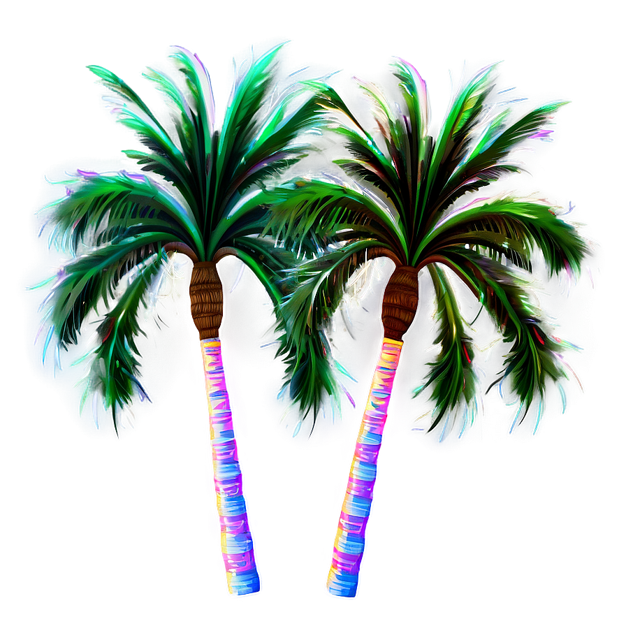 Abstract Palm Trees Png 05042024 PNG image