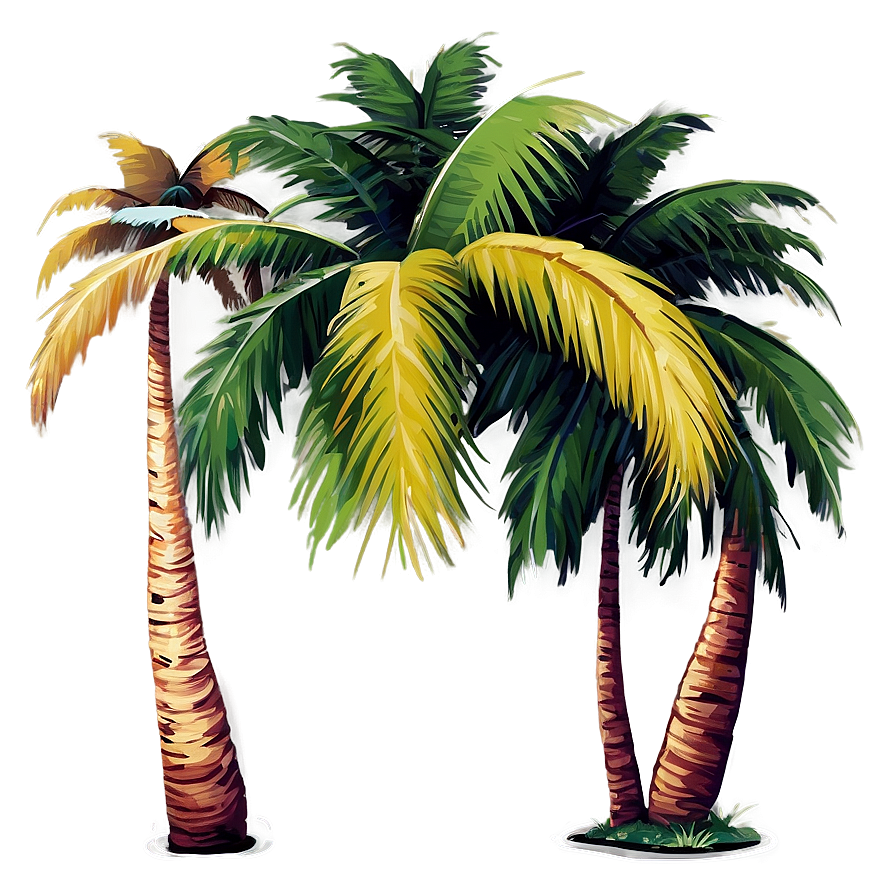 Abstract Palm Trees Png Muf PNG image