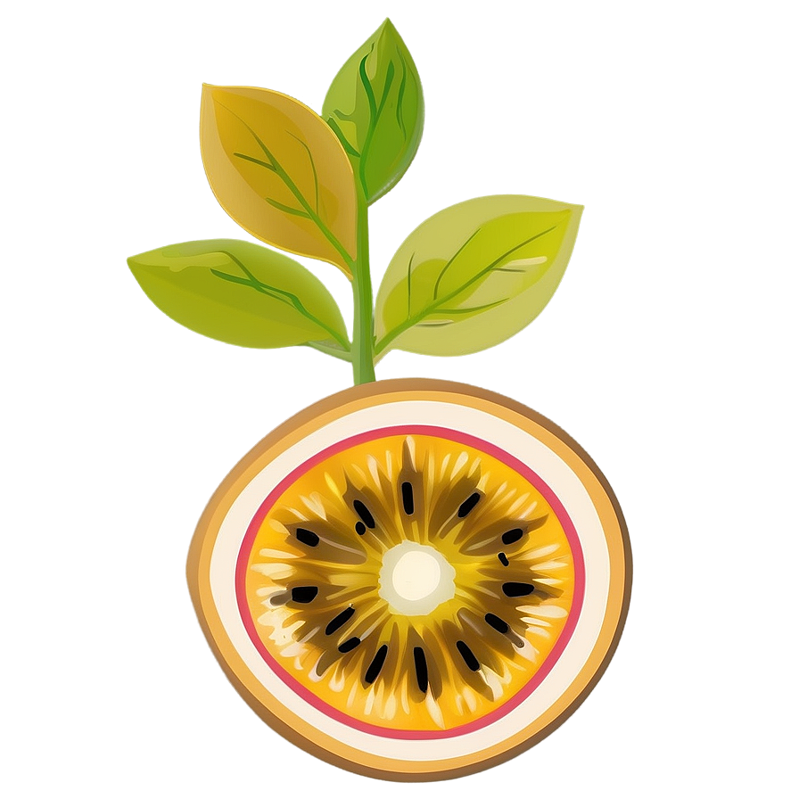 Abstract Passion Fruit Art Png Vwb PNG image