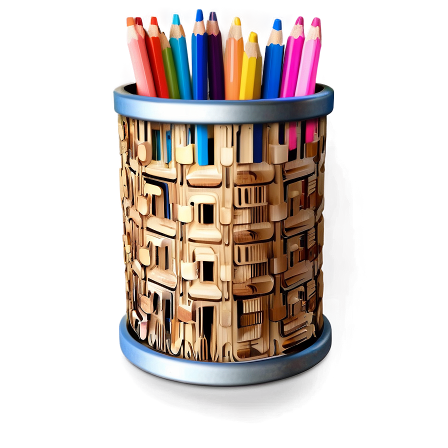 Abstract Pencil Holder Png Ldo31 PNG image