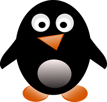 Abstract Penguin Graphic PNG image