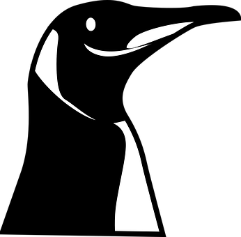 Abstract Penguin Graphic PNG image