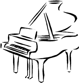 Abstract Piano Sketch PNG image