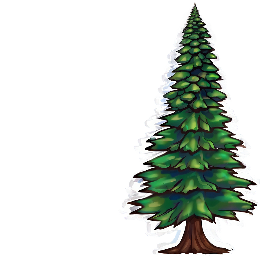 Abstract Pine Tree Art Png 29 PNG image