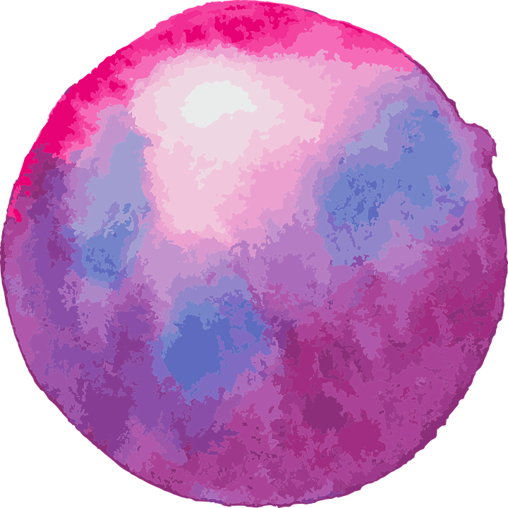 Abstract Pink Blue Circle Art PNG image