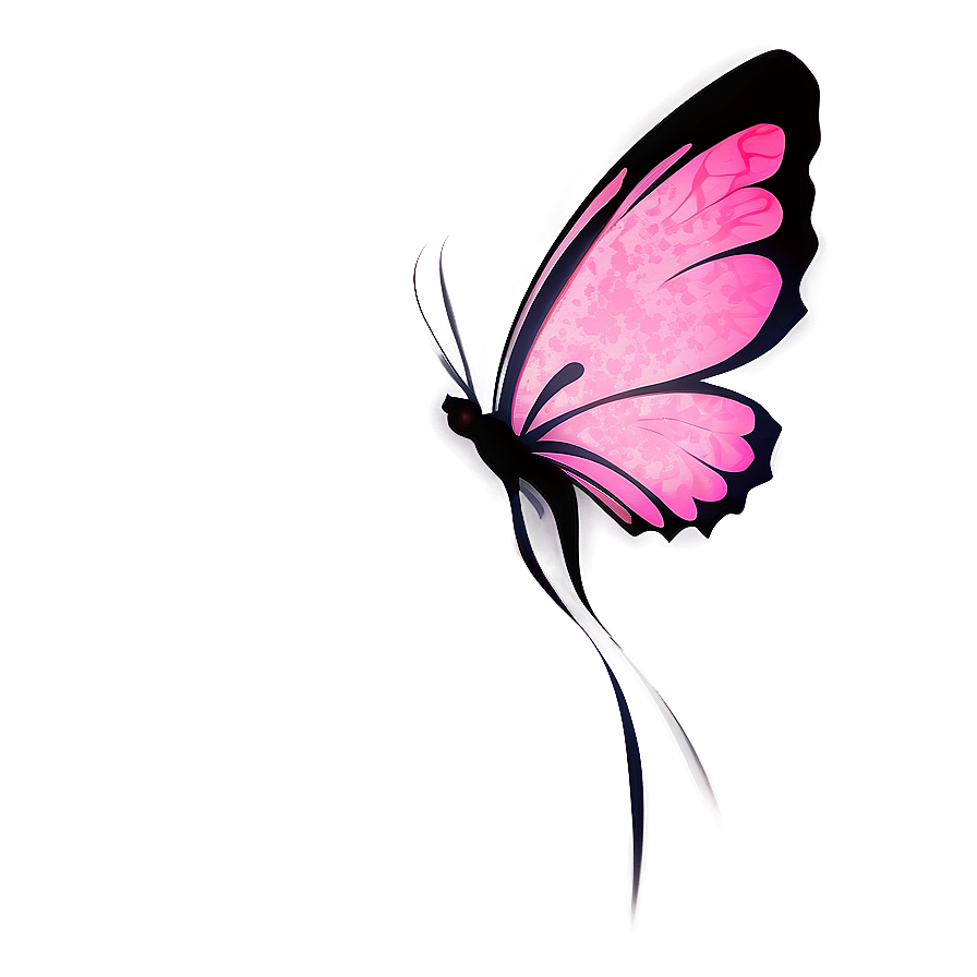 Abstract Pink Butterfly Drawing Png Cgj58 PNG image