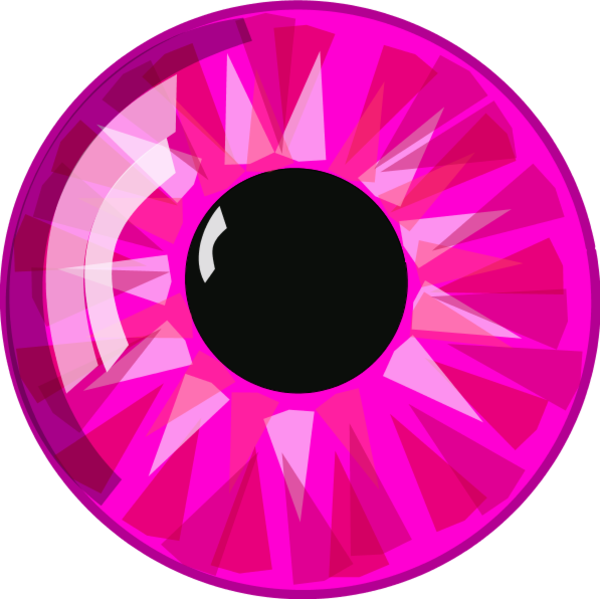 Abstract Pink Eye Clipart PNG image