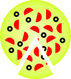 Abstract Pizza Graphic PNG image