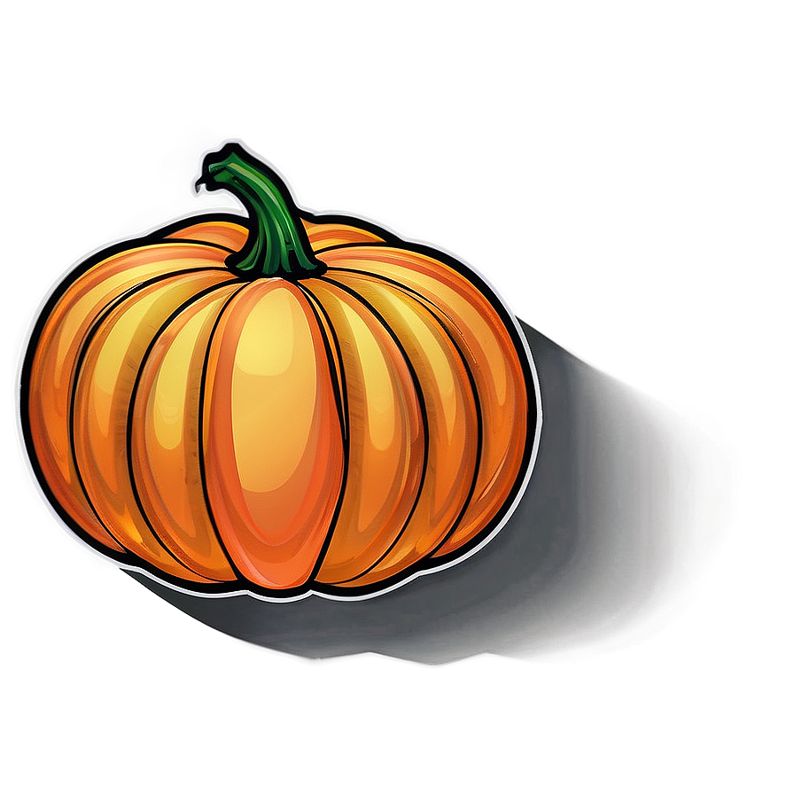 Abstract Pumpkin Outline Artwork Png 06202024 PNG image