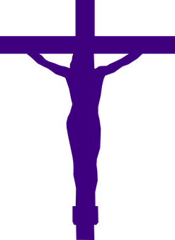 Abstract Purple Crossand Figure PNG image