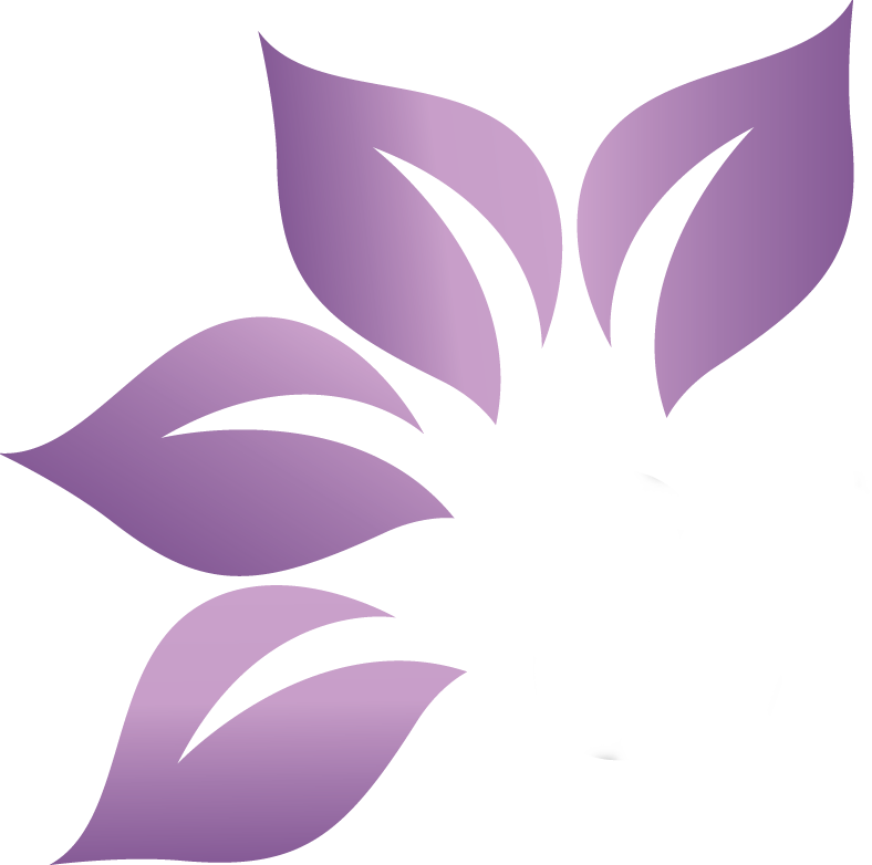 Abstract Purple Flower Design PNG image